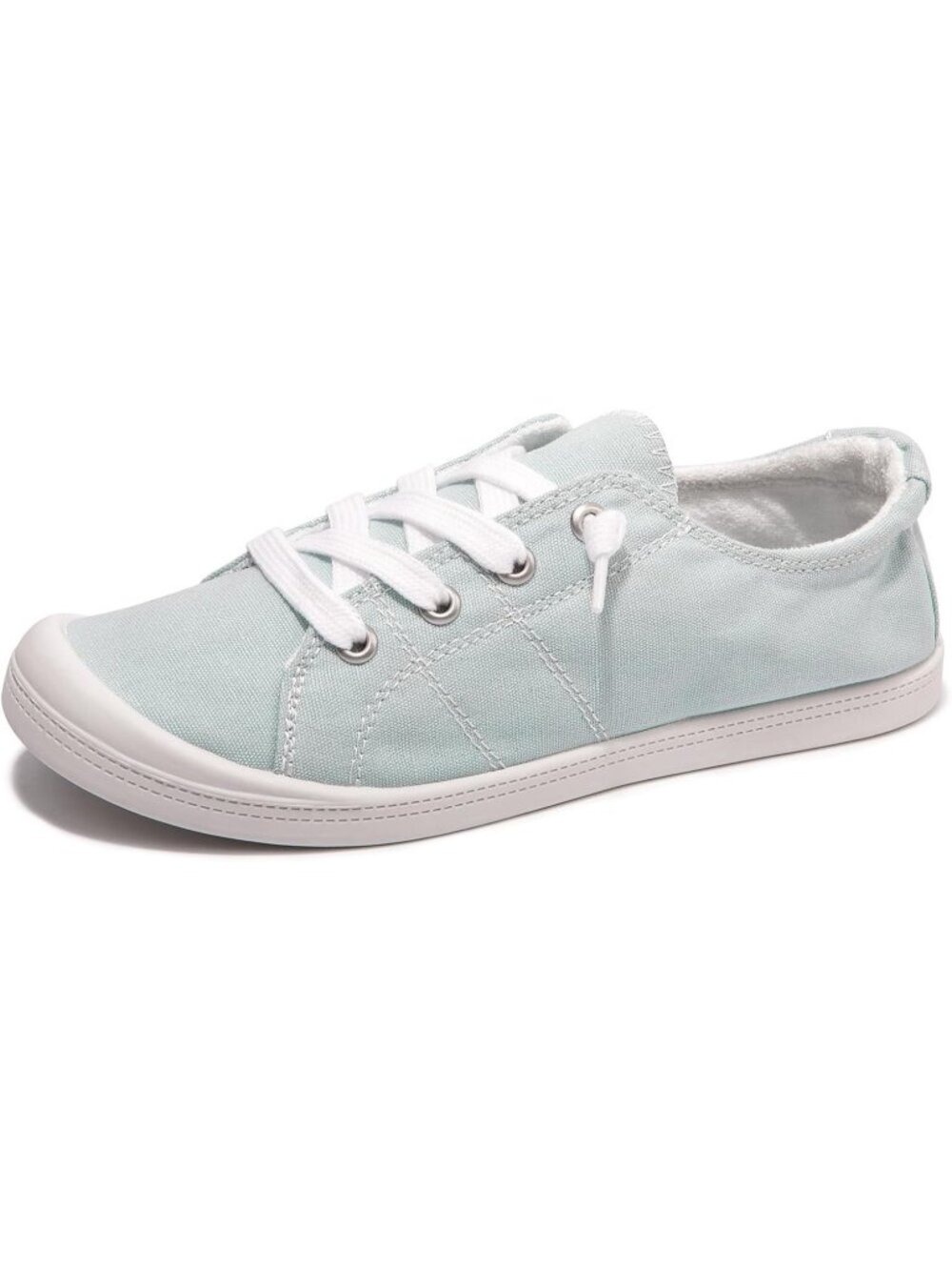 Women's Sky Canvas Low Top Casual Classic Non Slip Rubber Outsole Flat Sneakers